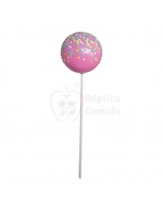 Réplica de Chupa chups rosa/multicolor con virutas dulces Ø 25cm 90cm