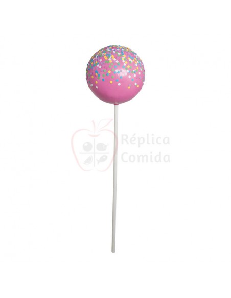 Réplica de Chupa chups rosa/multicolor con virutas dulces Ø 25cm 90cm