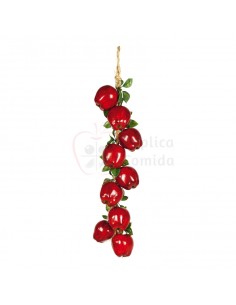 Réplica de Imitación Guirnalda de manzanas Ø 15cm 65cm