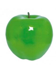 Réplica de Imitación Manzana verde entera con rabillo  15x16cm