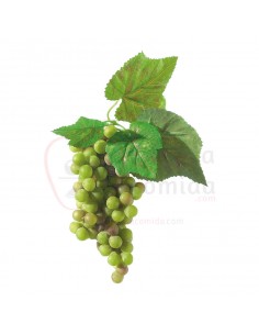 Réplica de Imitación Racimo de uvas verde  22cm