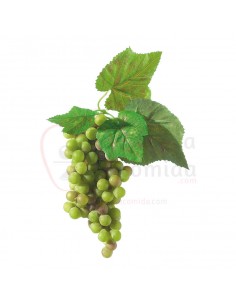 Réplica de Imitación Racimo de uvas verde  22cm