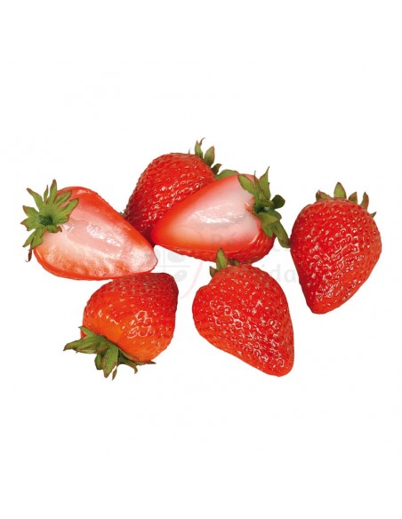 Réplica de Imitación Fresas cortadas por la mitad  6cm