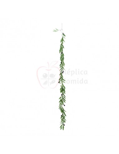 Réplica de Imitación Guirnalda de hojas y olivas Ø 15cm 180cm