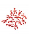 Réplica de Imitación Langostas rojas  12cm