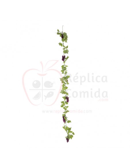 Réplica de Imitación Guirnalda de hojas de parra con uvas  180cm