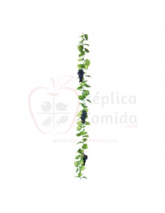 Réplica de Imitación Guirnalda de hojas de parra con uvas  180cm