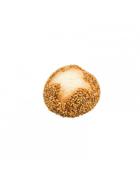 Réplica de RÉPLICA PAN BOLLO DE SEMILLAS DE SESAMO Ø 10cm 7cm